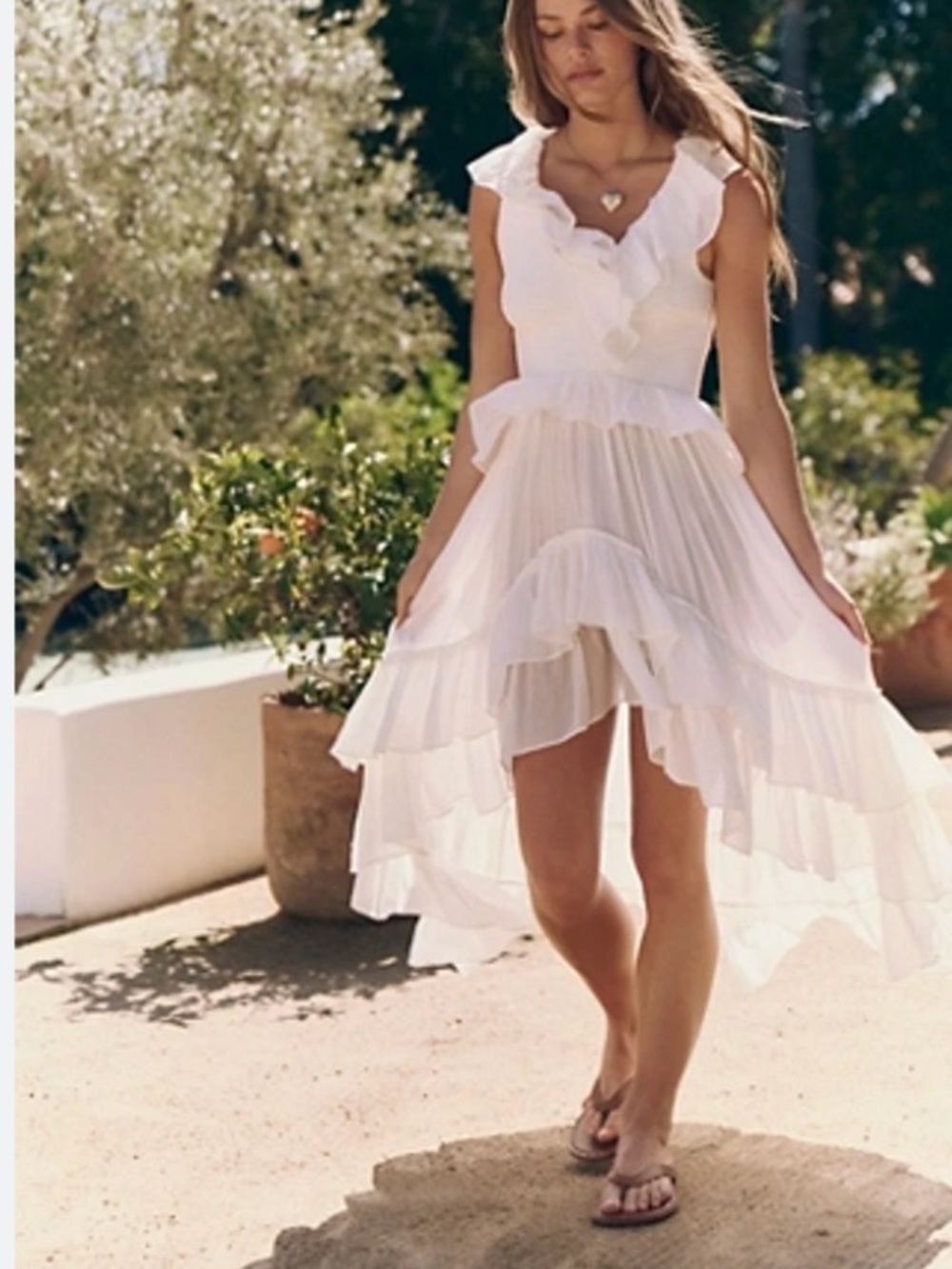Free People Sunsational Midi Dress Hi-low